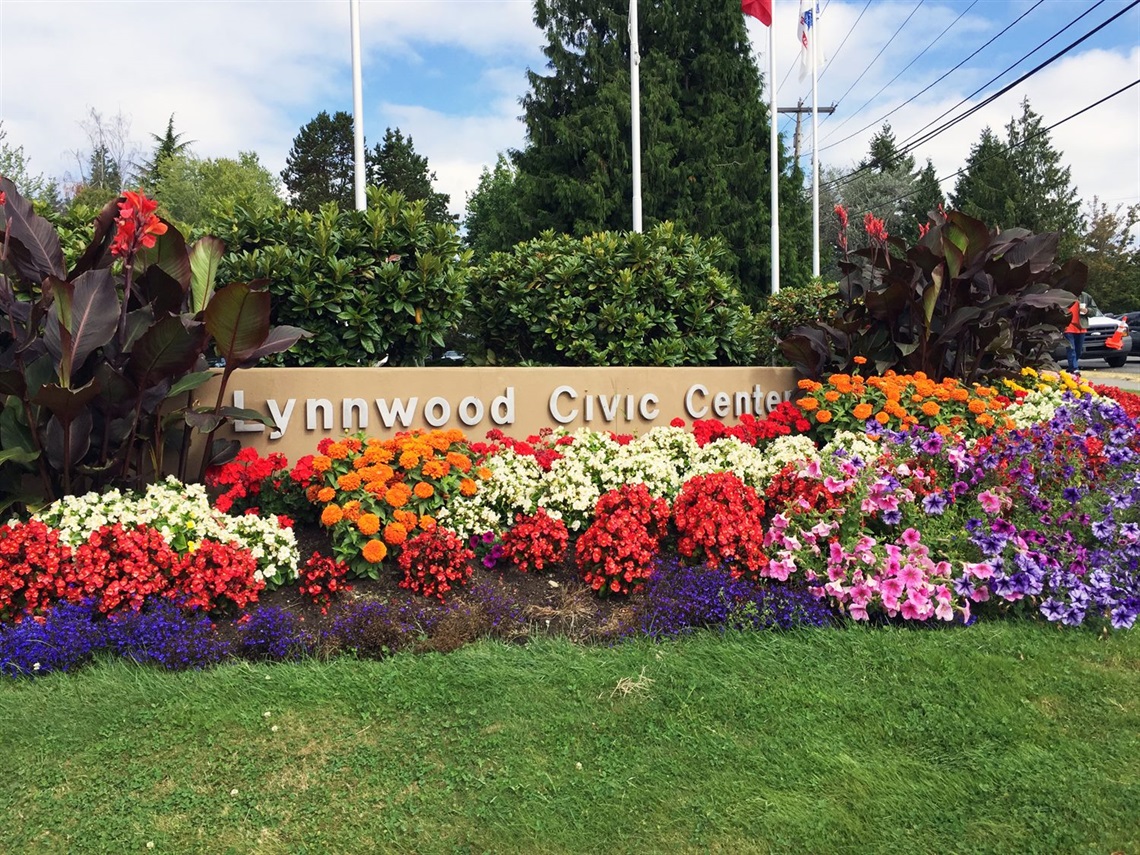 Lynnwood Civic Campus Flower Bed