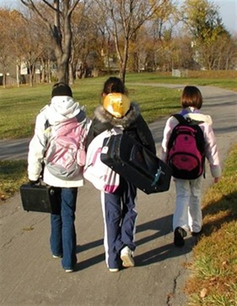 Students Walking to School