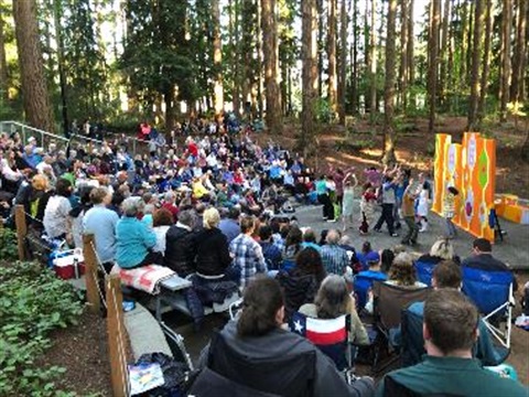 Crowd at Shakespeare in the Park