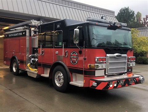 South County Fire Engine 15 at Fire Station 15