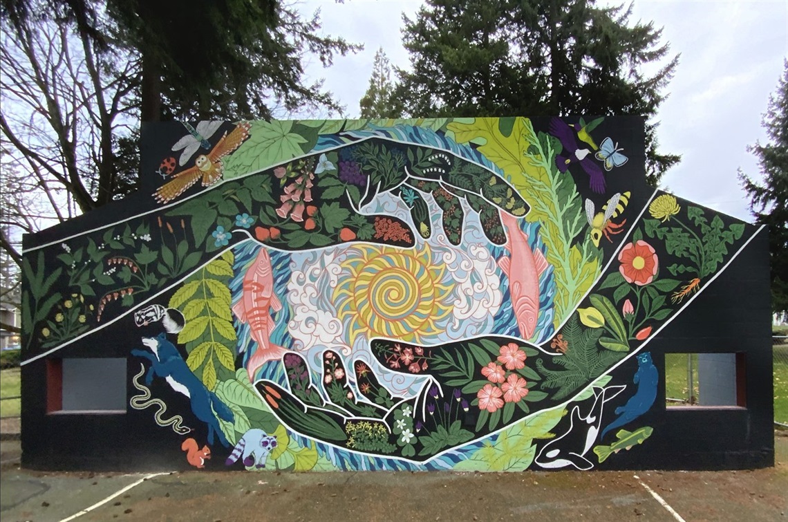 Mural at South Lynnwood Park