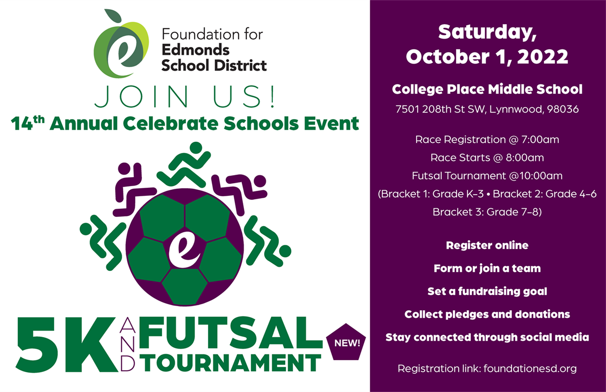 Celebrate Schools 5K & Futsal Tournament – City of Lynnwood