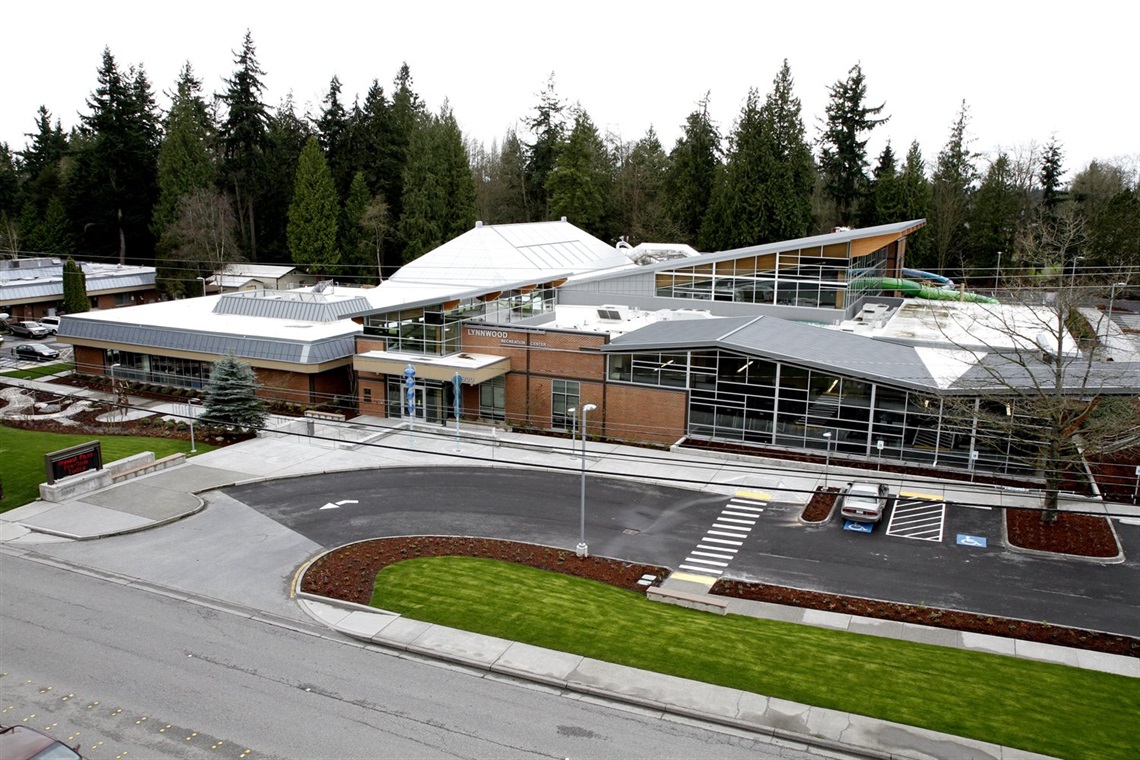 Front Aerial view of Recreation Center