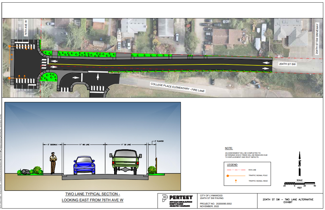 204th Paving Two Lane Drawing