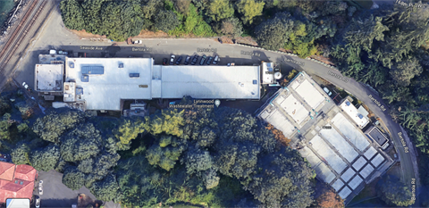 Wastewater Treatment Plant Roof-View